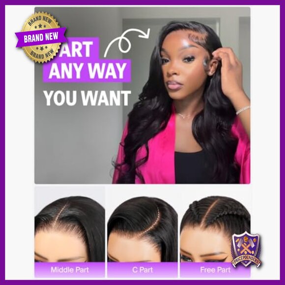 20 Inch Glueless HD Lace Front Wig Human Hair Pre Plucked Body Wave main image 6